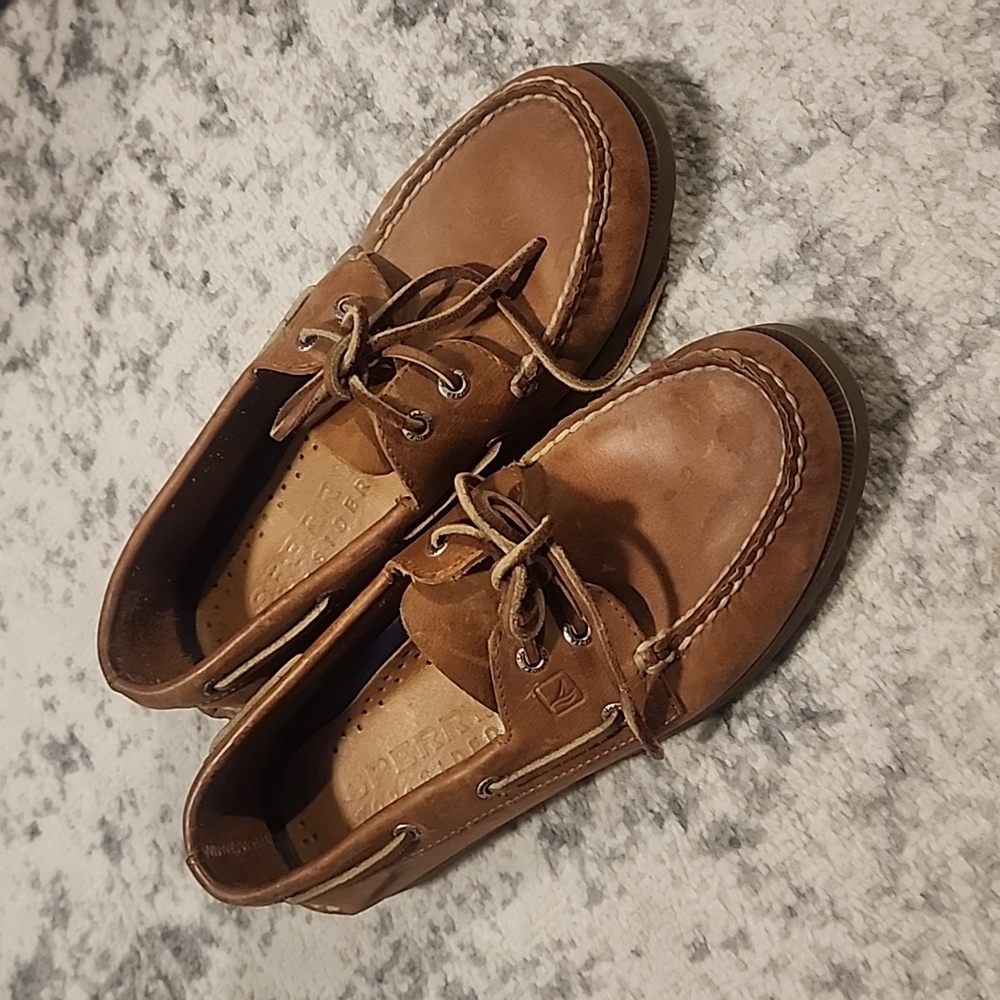 Sperry Topsider Classic Brown Leather Boat Shoes
